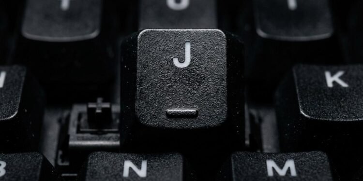 teclas F e J