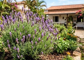 A planta roxa que ajuda a manter insetos longe do jardim e ainda deixa o quintal perfumado durante boa parte do ano