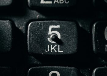 tecla 5 do telefone