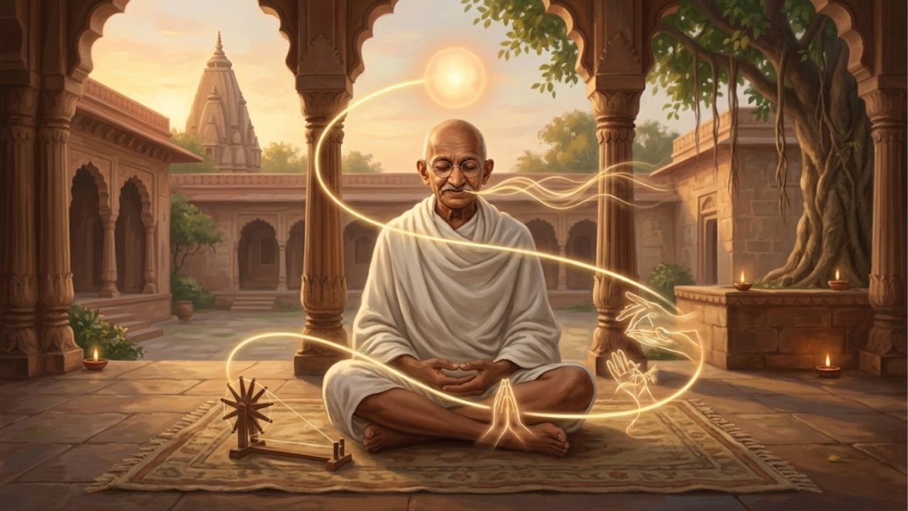 Mahatma Gandhi, ativista indiano: “A felicidade é quando o que você pensa, o que você diz e o que você faz estão em harmonia.”