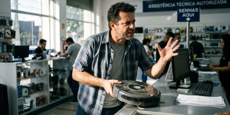 robô aspirador na garantia