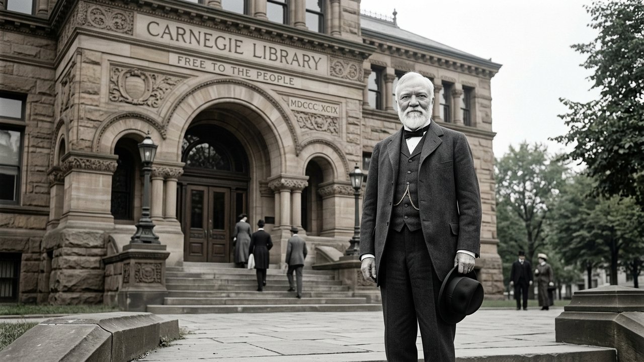 "A riqueza excedente deve ser considerada um depósito sagrado, administrado para o bem da comunidade": A frase de Andrew Carnegie sobre o seu legado