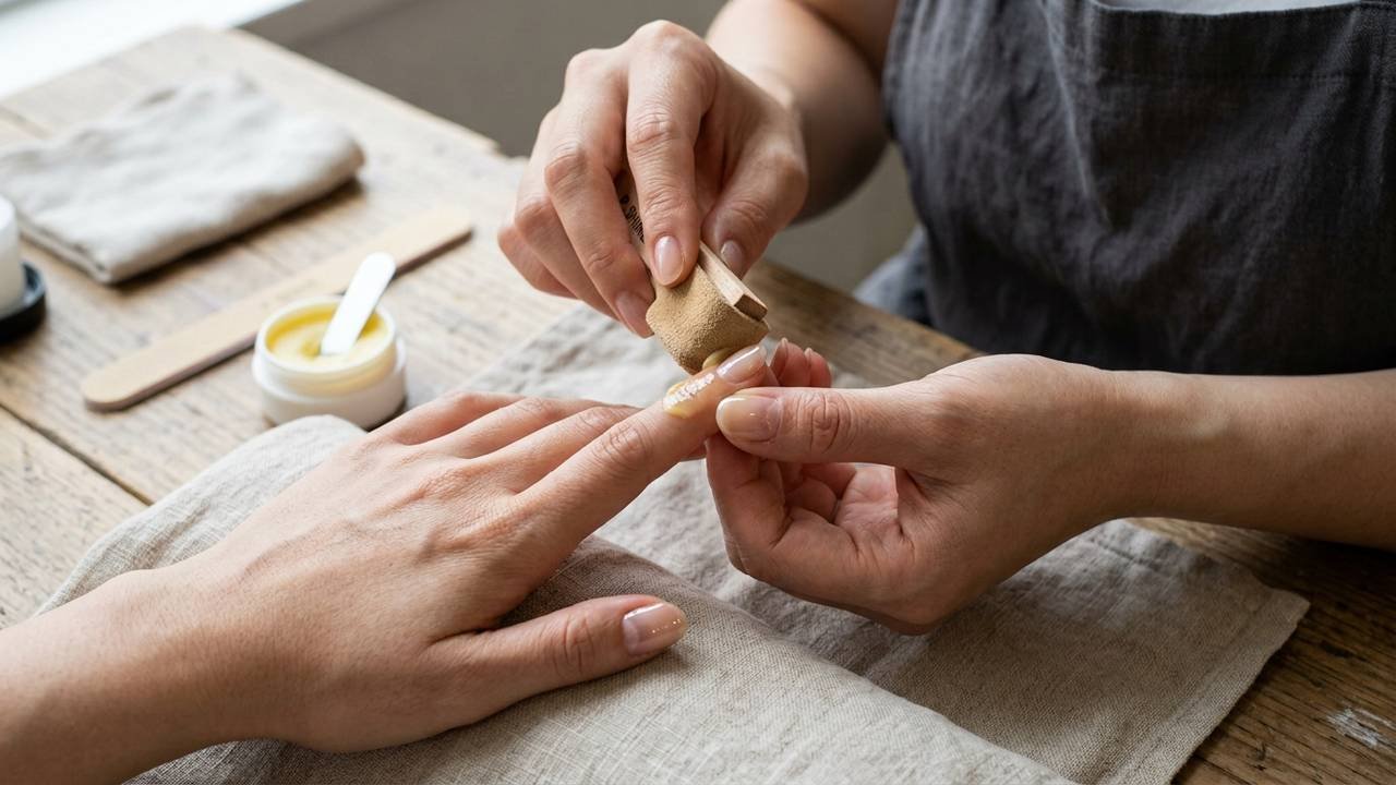 Adeus, esmaltação em gel: a técnica japonesa de polimento com cera de abelha que recupera unhas fracas e garante brilho espelhado natural