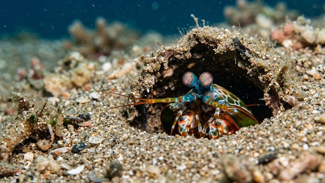 A visão de 16 cores e o soco letal que quebra vidros da lagosta-boxeadora surpreenderam os biólogos e revelam o predador mais colorido do mar