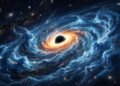 A descoberta astronômica que surpreendeu a ciência: a nuvem colossal no espaço que orbita um buraco negro e abriga 140 trilhões de oceanos da Terra