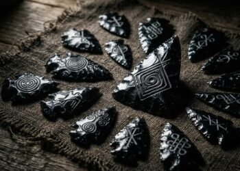 pontas de obsidiana