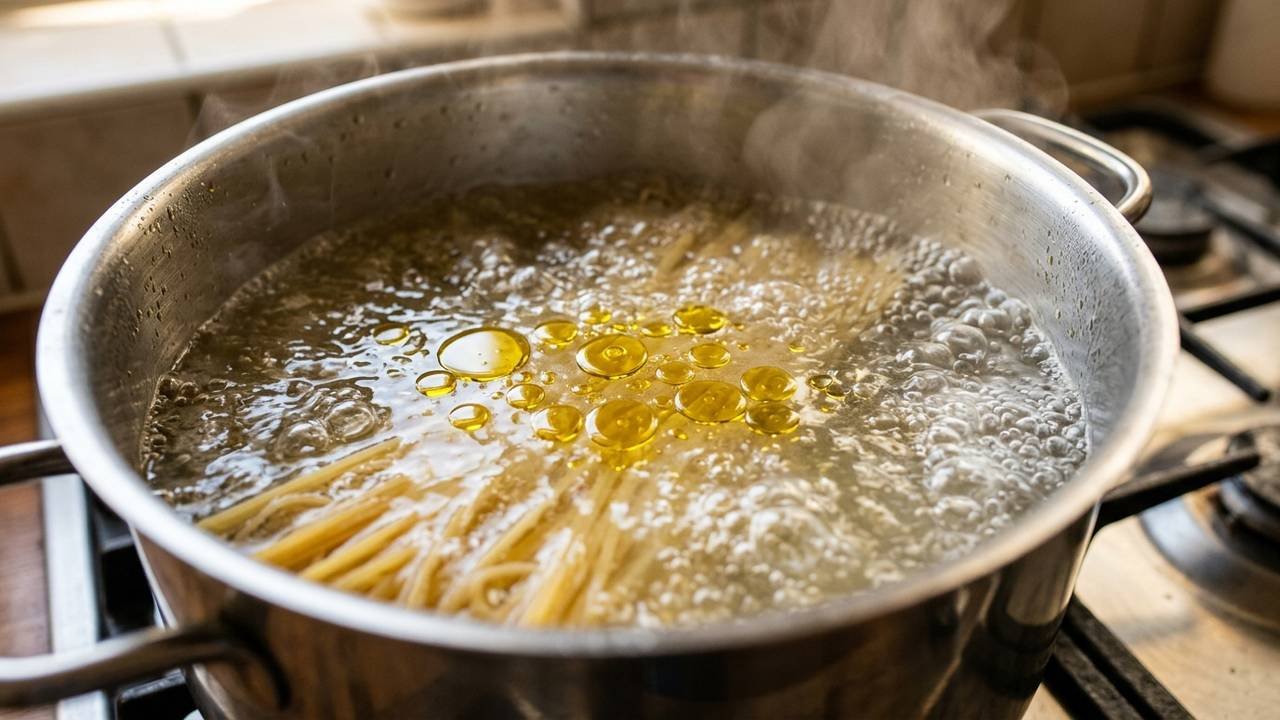 O erro ao colocar óleo na água do macarrão que arruína a receita: a regra química que os chefs usam para garantir que o molho grude na massa
