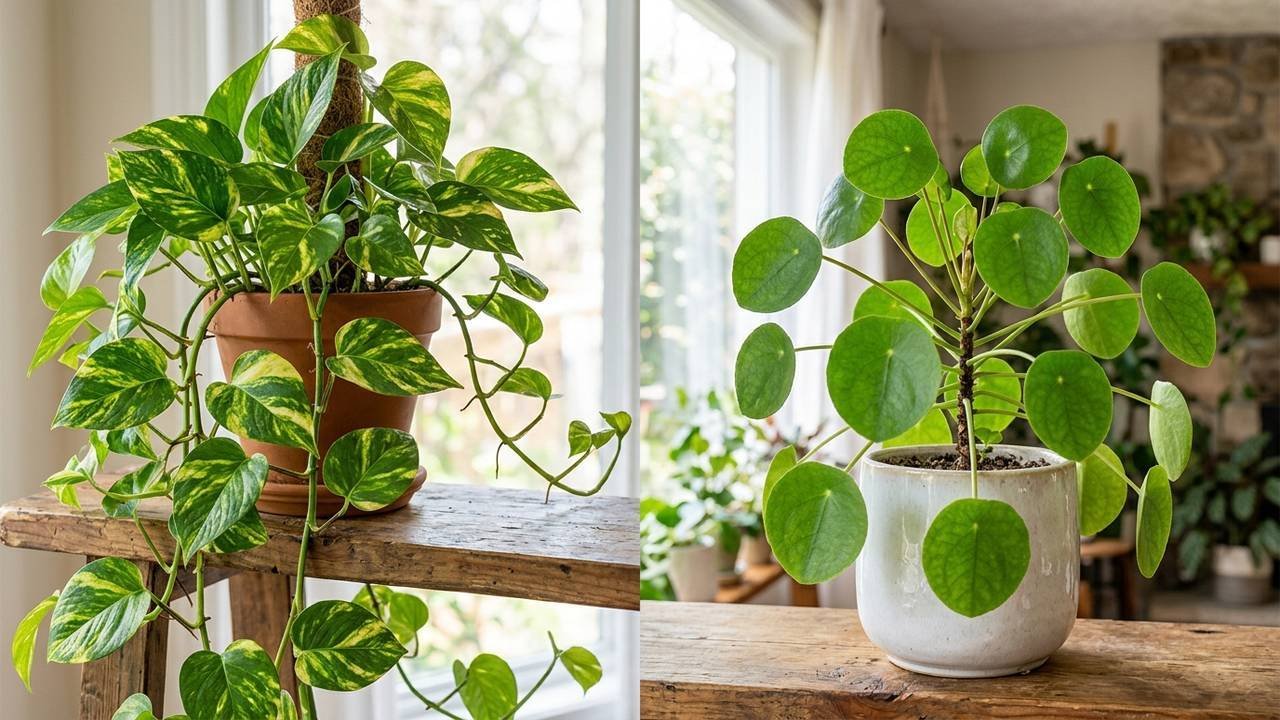 Jiboia x planta-do-dinheiro: as diferenças anatômicas de folhas, exigências de luz e o nível de toxicidade para cães e gatos