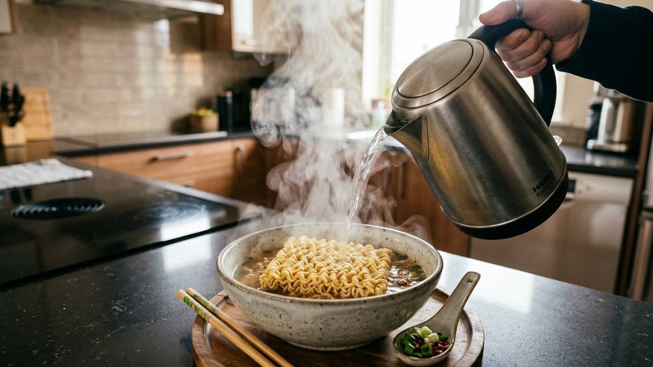 Fritar a massa em óleo quente: a ciência industrial que cria microporos e faz o macarrão instantâneo cozinhar em apenas 3 minutos