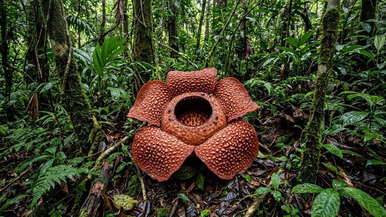 O tamanho inacreditável da maior flor individual do planeta que surpreendeu os biólogos e revela um peso capaz de se igualar a uma mala de viagem cheia