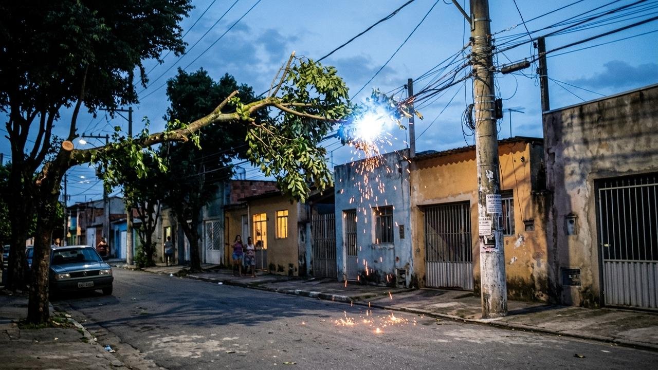 eletrodomésticos queimados por fiação