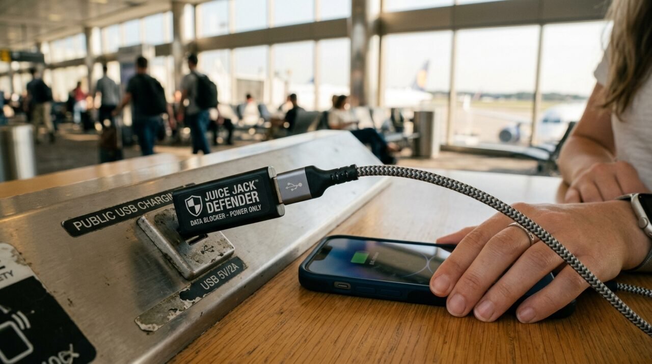tomada usb pública