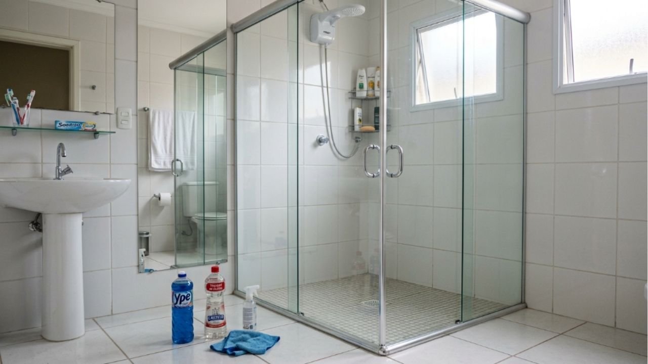 Um engenheiro quĂmico explica como limpar o vidro do chuveiro: "Os produtos de limpeza convencionais geralmente removem bem os resĂduos orgânicos, mas nĂŁo os inorgânicos"