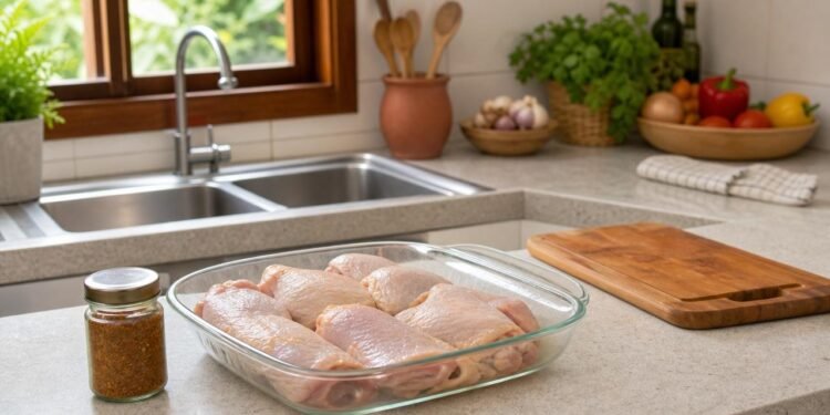 Ainda lava o frango cru na pia? O erro comum no preparo dos alimentos que espalha bactérias pela cozinha sem você perceber