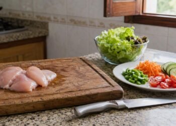 Ainda usa a mesma tábua para carne crua e salada? O erro comum no preparo dos alimentos que causa contaminação cruzada