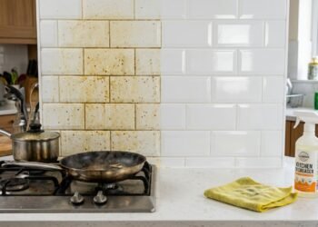 Gordura nos azulejos da cozinha: o método rápido que evita horas de faxina