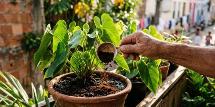 Com o ar bloqueado e a umidade presa embaixo, a planta começa a sufocar lentamente sem que você perceba o estrago na superfície.