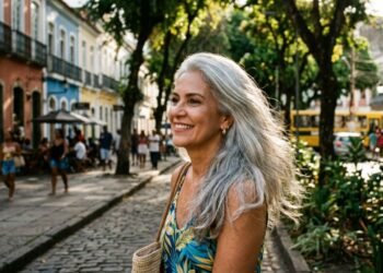 O cuidado no banho que ajuda a manter o cabelo grisalho prateado, macio e com aparência mais bonita