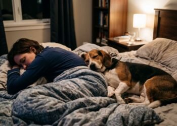 O que significa quando o cachorro dorme encostado no tutor