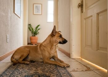 Se o seu cão espera na porta do banheiro, não é porque quer entrar: ele pode interpretar esse momento de outra maneira