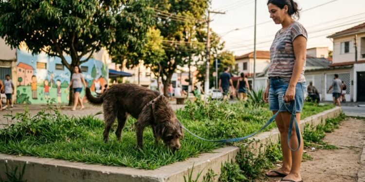 Correr de um lado para o outro na calçada nem sempre é a melhor forma de cansar um cão hiperativo