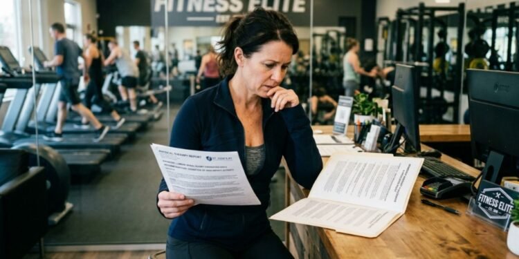 Ela frequentava os treinos regularmente até começar a sentir fortes dores na coluna lombar durante a prática dos exercícios.