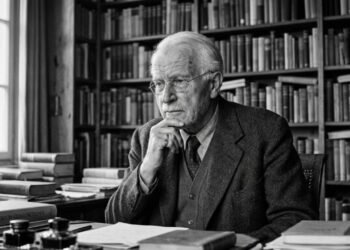 Frase de Carl Gustav Jung sobre autoconhecimento: “Quem olha para fora sonha; quem olha para dentro desperta.”