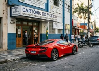 Durante o processo de separação judicial, a esposa descobre que o ex-marido transferiu um carro de luxo para o nome de um laranja semanas antes do pedido de divórcio; a Justiça reconhece a fraude contra a meação e determina a inclusão do valor do bem na divisão do patrimônio