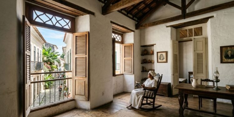 O detalhe é que os quartos do meio, chamados de alcovas escuras, não tinham janelas para a rua e acumulavam umidade o ano todo.