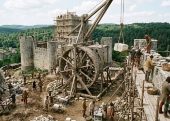 Castelo medieval na França está sendo construído há décadas usando apenas ferramentas do século 13