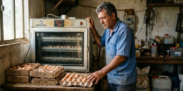 No setor de avicultura nacional, a incubação controlada é essencial para garantir a taxa de eclosão e a padronização das aves.