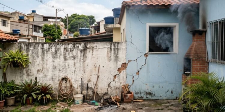 O direito de construir no próprio terreno termina onde começam os danos ao patrimônio alheio, exigindo responsabilidade técnica em qualquer intervenção.