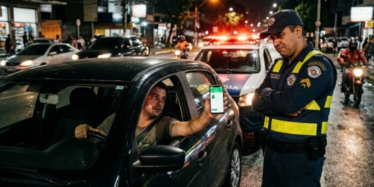 Acostumado a centralizar suas tarefas no smartphone, ele não levava a versão impressa na carteira.