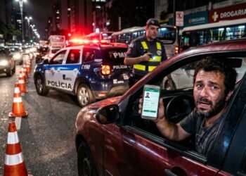 Motorista que estourou o prazo de 30 dias da CNH é parado na blitz a caminho do trabalho e recebe multa de R$ 293,47