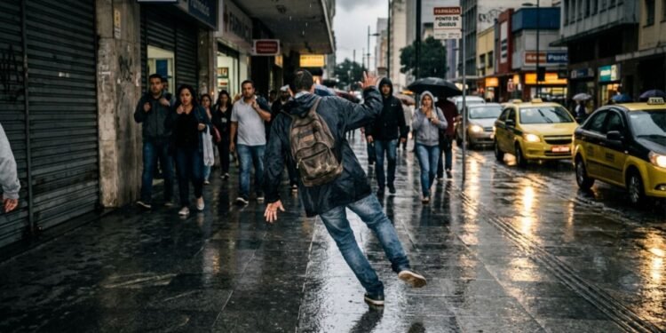 Após denúncias do bairro, agentes da prefeitura inspecionaram o trecho e lavraram um auto de infração determinando a substituição do piso.