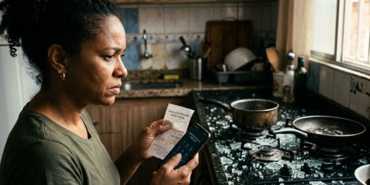 A assistência alegou que o incidente foi provocado por choque térmico ou uso de panela pesada, recusando a troca das peças e deixando os moradores com o prejuízo e o susto.