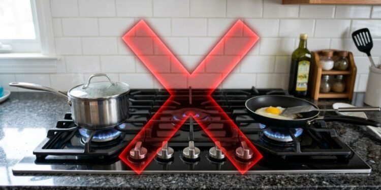 Na prática, a mesma bancada onde você ferve a água serve de mesa para cortar carnes ou preparar massas.