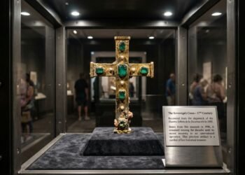 Mergulhador encontra cruz de ouro de US$ 3 milhões em naufrágio e anos depois ela desaparece de forma misteriosa