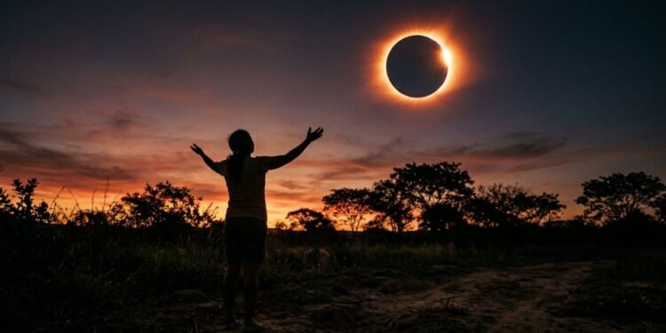 A sombra projetada pela Lua vai cruzar o continente no final da tarde, criando um visual incrível nos céus europeus.