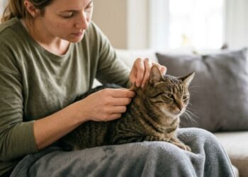 A especialista em cuidados felinos Paula Calvo, explica: “Para saber se seu gato está bem hidratado, faça o teste do beliscão na nuca dele.”
