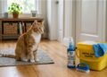 Veterinário alerta: “Em casas com gatos, o melhor é evitar limpar o chão com água sanitária e usar desinfetantes sem cloro.”