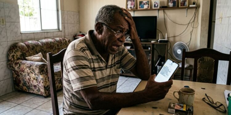Sensibilizado com a pressa do atendente, o idoso concordou em fazer o estorno imediato para a nova chave informada durante a conversa.