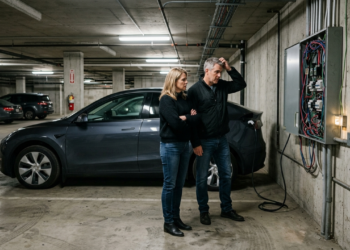 Casal compra carro elétrico de R$ 145 mil para economizar com combustível, meses depois descobre que instalar carregador no condomínio exige obra extra e custo previsto sobe em milhares de reais