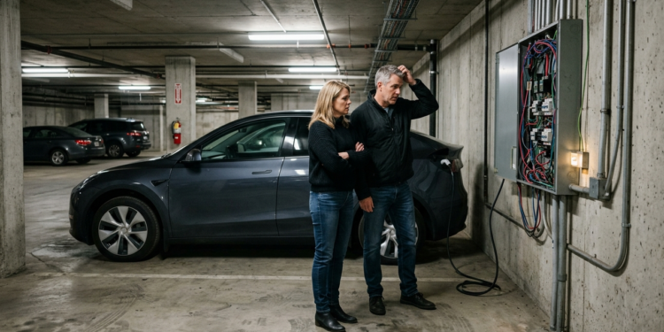 Casal compra carro elétrico de R$ 145 mil para economizar com combustível, meses depois descobre que instalar carregador no condomínio exige obra extra e custo previsto sobe em milhares de reais