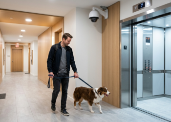 Morador passeia com seu cachorro pelas áreas comuns, não recolhe a sujeira e insiste em usar o elevador social, proibido para animais pelo regimento. Após imagens das câmeras, o condomínio aplica a multa máxima. A Justiça confirma a penalidade e autoriza o prédio a proibir a circulação do pet na área comum caso o dono continue descumprindo as normas de higiene e convivência. 
