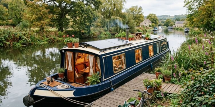 Nem tudo é perfeito quando a temperatura despenca na Inglaterra e o canal começa a congelar ao redor do casco.