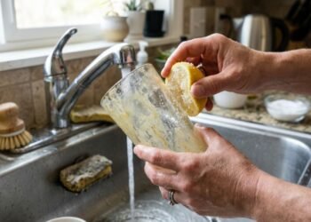 A casca que todo mundo joga fora esconde um truque poderoso para limpar a cozinha