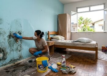 Adeus às manchas escuras: o método prático que limpa a parede e impede o retorno do mofo
