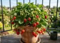 Seu morango só dá folhas? Estes cuidados no vaso ajudam a planta a produzir frutos vermelhos