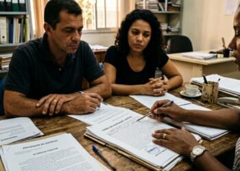 Noivos financiam apartamento de R$ 420 mil na planta em 360 parcelas, pagam R$ 80 mil entre entrada e evolução de obra durante o noivado e decidem terminar o relacionamento a 3 meses da entrega das chaves; o caso vai parar na Justiça para partilha de direitos e alienação judicial